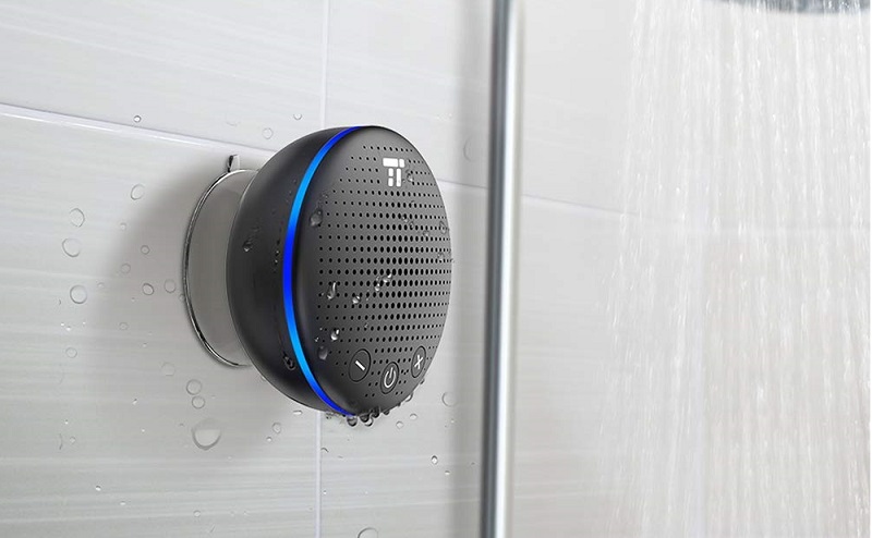 Altavoz de ducha pared impermeable Bluetooth 